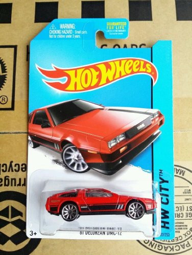 Hot Wheels HW City  81 Delorean DMC-12  Red  33 250