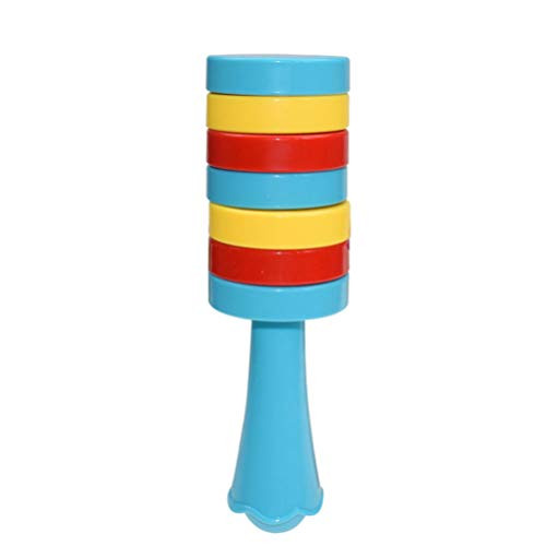 Kisangel Wooden Stacking Balance Building Blocks Set Balancing Wood Stone Rocks Preschool Kids Educational Learning Game Toys