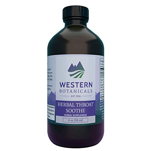 Western Botanicals Herbal Throat Soothe Syrup  4 Fluid Ounces