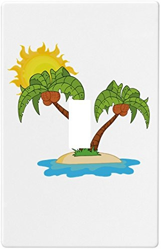 Palm Trees Sun Wallplate Decorative Switch Plate Cover  1 Gang - Single Toggle