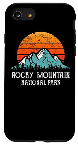 iPhone SE  2020    7   8 Rocky Mountain National Park Retro Sun 70s 80s Case