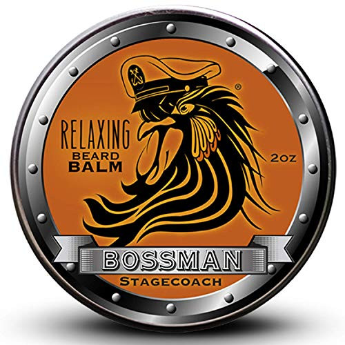 Balm Bossman Relaxing Beard Balm - Tame - Thicken - Protect your beard. Made in USA  Stagecoach Scent
