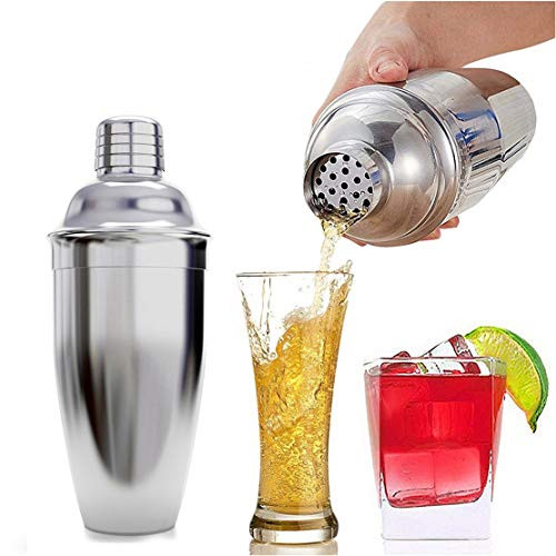 Balepha Cocktail Shaker Awesome Stainless Steel 25 Ounce 750 ml Martini Shaker Drink Shaker Martini Mixer - Bartender Kit Professional Bar tools with Cocktail Strainer Balepha Cocktail Shaker Awesome Stainless Steel 25 Ounce 750 ml Martini Shaker Drink Shaker Martini Mixer - Bartender Kit Professional Bar tools with Cocktail Strainer