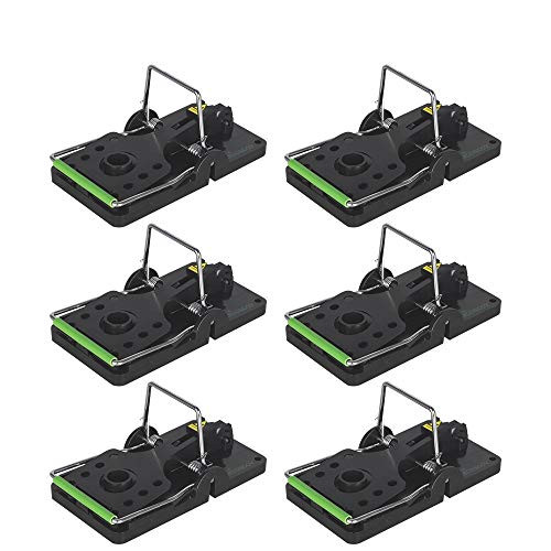 COSCOV Mouse Traps Indoor Mice Traps  Large Rat Traps for House Catch Quick Mouse Snap Trap That Work Large-Black  and Green