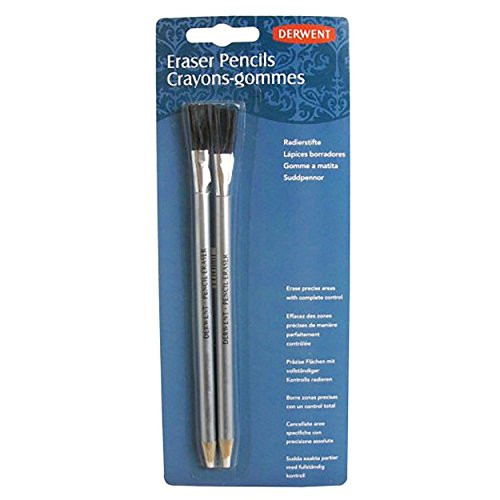 Derwent Eraser Pencils with Brush  Pack  2 Count  2301933