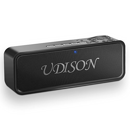 UDISON Portable Bluetooth Speaker 4.2 with Enhanced Bass and Stereo Sound Outdoor Wireless Bluetooth Speakers with Built-in Mic, Handsfree Calling,12 Hour Playtime, IP65 Waterproof, AUX/FM//TF/USB UDISON Portable Bluetooth Speaker 4.2 with Enhanced Bass and Stereo Sound Outdoor Wireless Bluetooth Speakers with Built-in Mic, Handsfree Calling,12 Hour Playtime, IP65 Waterproof, AUX/FM//TF/USB
