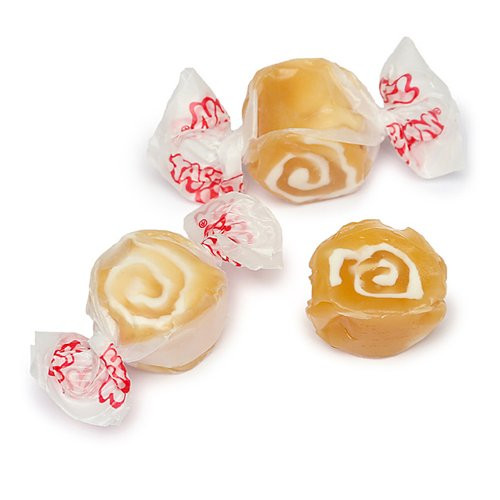 All Color Gourmet Salt Water Taffy  Caramel Swirl  2 LB