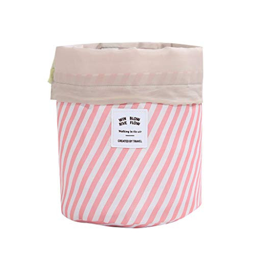 Barrel Travel Cosmetic Bag Drawstring Wash Makeup Organizer Storage Toiletry Bag Large Capacity Toiletry Pouch Storage  A Barrel Travel Cosmetic Bag Drawstring Wash Makeup Organizer Storage Toiletry Bag Large Capacity Toiletry Pouch Storage  A