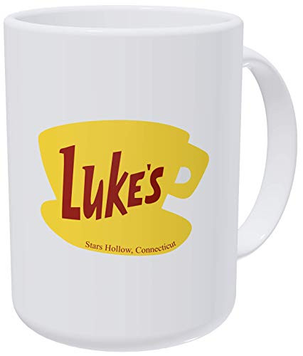 Willcallyou Luke s Diner Gilmore Girls 15 Ounces Double Side Printed Funny White Coffee Mug