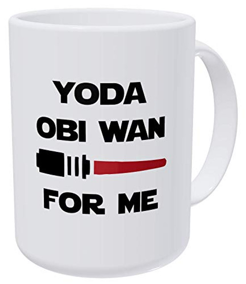 Willcallyou Yoda Obi Wan For Me Love Valentines Day 15 Ounces Double Side Printed Funny White Coffee Mug Willcallyou Yoda Obi Wan For Me Love Valentines Day 15 Ounces Double Side Printed Funny White Coffee Mug