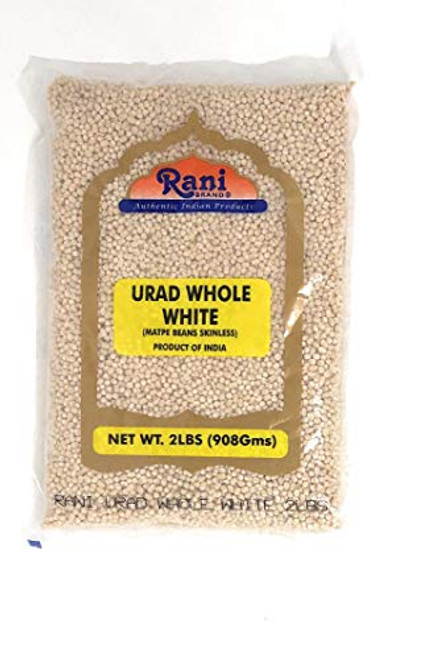 Rani Urid Urad Gota Matpe Beans Skinless Indian Lentils 2lbs 32oz ~ All Natural Gluten Free Ingredients NON-GMO Vegan Rani Urid Urad Gota Matpe Beans Skinless Indian Lentils 2lbs 32oz ~ All Natural Gluten Free Ingredients NON-GMO Vegan