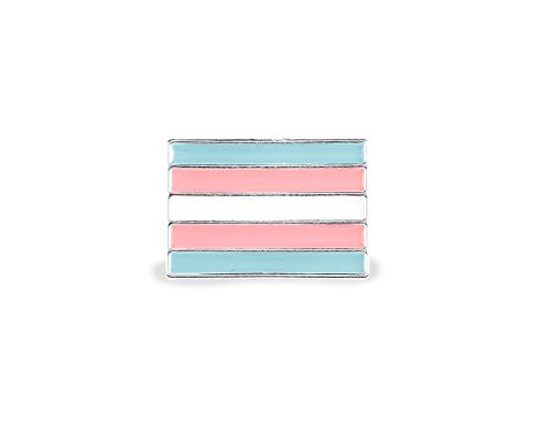 Fundraising For A Cause   Rectangle Transgender Pride Pins - LGBTQ Rectangle Shaped Pride Pins for LGBTQ Awareness  Support  Pride Parades  and  More!  2 Pins