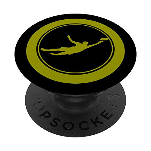 Ultimate Frisbee Player Silhouette PopSockets Grip and Stand for Phones and Tablets
