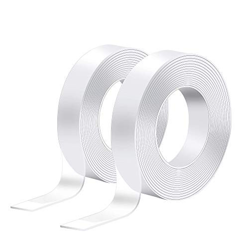 Reusable Nano Double Adhesive Tape  Alien Tape? Multipurpose Transparent Double Sided No-Trace Removable Glue Tape Washable Strong Gel Tape Gel Anti-Slip Adhesive Tape for Carpet  2x16.4 ft Reusable Nano Double Adhesive Tape  Alien Tape? Multipurpose Transparent Double Sided No-Trace Removable Glue Tape Washable Strong Gel Tape Gel Anti-Slip Adhesive Tape for Carpet  2x16.4 ft
