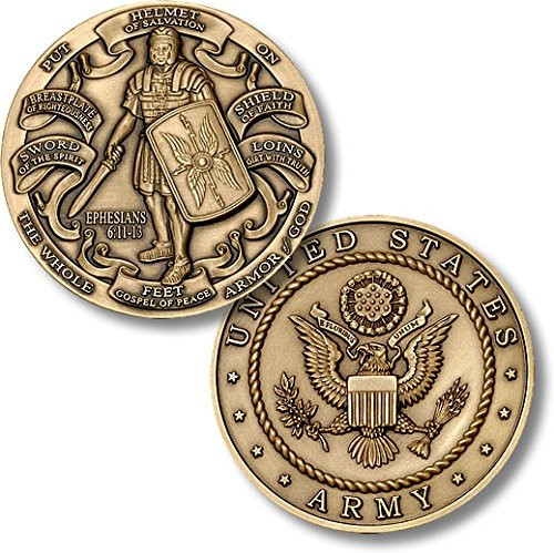 Armor of God High Relief - Army Challenge Coin