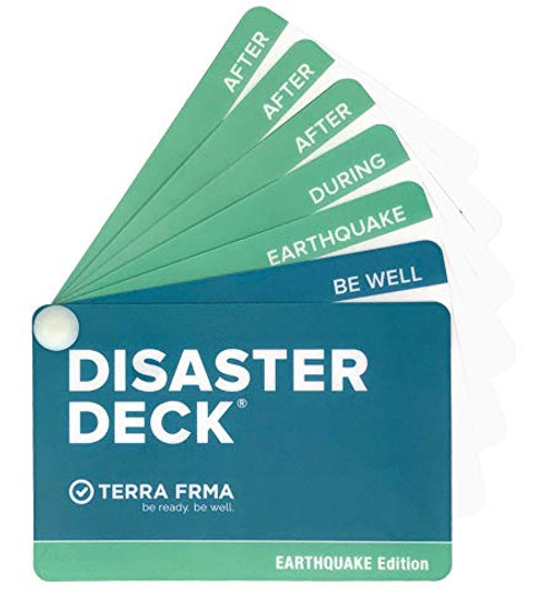 EARTHQUAKE DISASTER DECK - Pocket Size Emergency Survival Cards - Survival Guide and Emergency Preparedness with Instructions for EARTHQUAKE EARTHQUAKE DISASTER DECK - Pocket Size Emergency Survival Cards - Survival Guide and Emergency Preparedness with Instructions for EARTHQUAKE