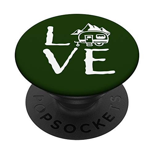 Love RVing Travel Adventure Camping Glamping RV Life PopSockets PopGrip  Swappable Grip for Phones  and  Tablets