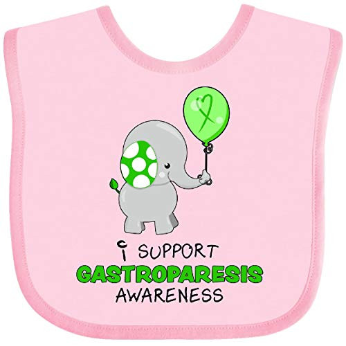 Inktastic I Support Gastroparesis Awareness- Elephant and Baby Bib Pink 304ee Inktastic I Support Gastroparesis Awareness- Elephant and Baby Bib Pink 304ee