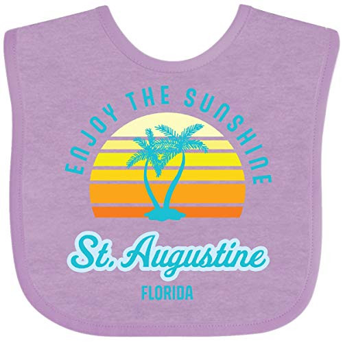 Inktastic Summer Enjoy The Sunshine St. Augustine Baby Bib Lavender 3a824