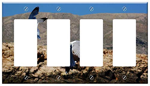 Switch Plate 4 Gang Rocker GFCI - Sea The Seagulls Birds Rocks Nature Travel Switch Plate 4 Gang Rocker GFCI - Sea The Seagulls Birds Rocks Nature Travel