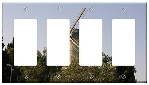 Switch Plate 4 Gang Rocker GFCI - Sky Outdoors Nature Tree Travel Landscape Switch Plate 4 Gang Rocker GFCI - Sky Outdoors Nature Tree Travel Landscape
