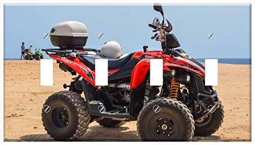 Switch Plate 4 Gang Toggle - Buggy Vehicle Off Road Sport Nature Summer Travel 3