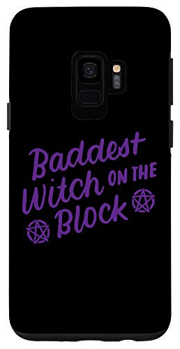 Galaxy S9 Baddest Witch On The Block Funny Halloween Women Teen Girls Case