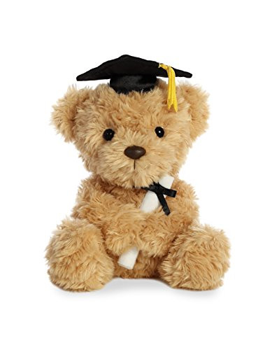 Aurora World Wagner Grad Stuffed Animal, Tan, 8"