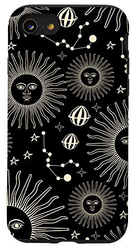 iPhone SE  2020    7   8 Moon Sun Star Space Pattern Cell Phone Cover Gift for Adults Case