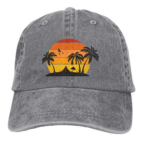 Waldeal Men s Beach Sun Palm Tree Baseball Caps Summer Adjustable Denim Trucker Dad Hat Grey Waldeal Men s Beach Sun Palm Tree Baseball Caps Summer Adjustable Denim Trucker Dad Hat Grey