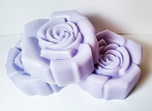 3 Pc Flower Soaps Black Orchid Scented Soaps Gift Set - Shea Butter Goat Milk Soap