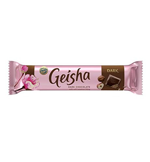 Fazer Geisha Dark with soft hazerlnut filling Chocolate 5 bars of 37g