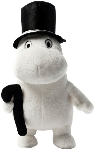Aurora World 6.5-inch Moomin Pappa Soft Toy- White Black
