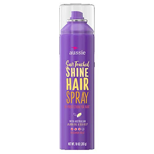 Aussie Sun-Touched Shine Hairspray  Maximum Hold 10 ounces  Pack of 2
