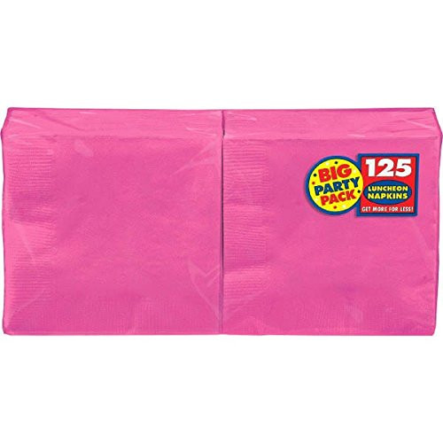 Amscan 610013.103 Luncheon Napkins, One Size, Pink