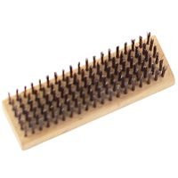 Mintcraft WB00619S Wire Brush, Steel Trim, Hardwood Handle