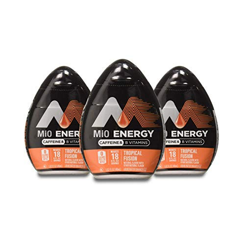 MiO Energy Liquid Water Enhancer 1.62 Fluid Ounce Tropical Fusion PACK - 3 MiO Energy Liquid Water Enhancer 1.62 Fluid Ounce Tropical Fusion PACK - 3