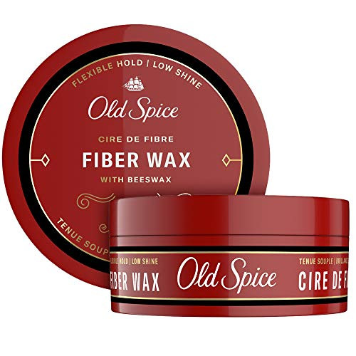 Old Spice Hair Styling Fiber Wax for Men  Flexible Hold Low Shine  2.22 Oz Each  Twin Pack  NEW Formula