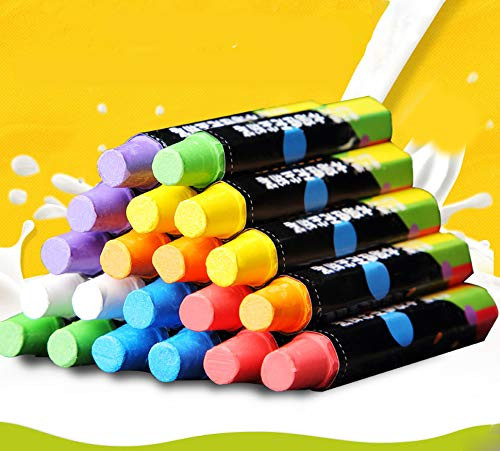 Hereinway 10-Pieces Easy Clean Fun and Educational Bath Time Bath Crayons Nontoxic Sidewalk Chalk for Kids Boys Girls Toddlers  A