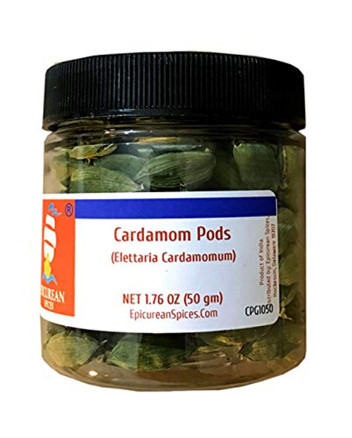 Epicurean Spices Cardamom Pods  Whole  1.76 Oz
