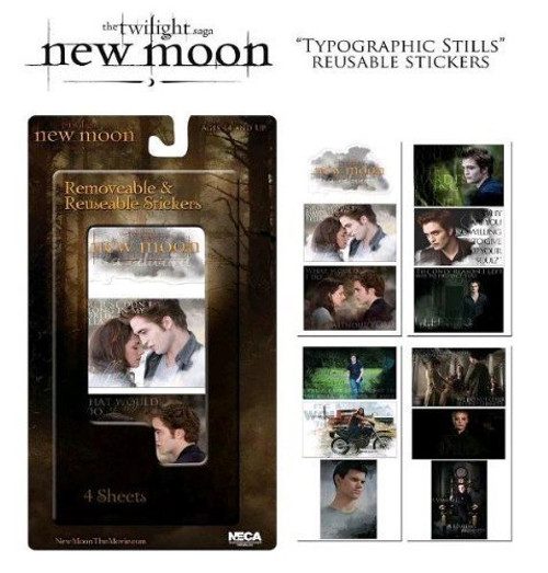 Twilight Saga New Moon 4 Sheets inchRemovable and Reusable Stickers inch Edward Cullen and Bella Swan Twilight Saga New Moon 4 Sheets inchRemovable and Reusable Stickers inch Edward Cullen and Bella Swan