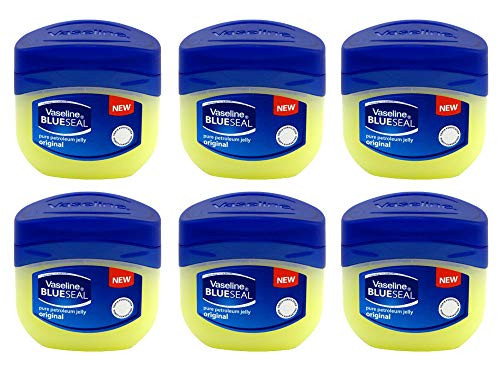 Vaseline BlueSeal Pure Petroleum Jelly 1.7oz 50ml Jar Pack of 6 Vaseline BlueSeal Pure Petroleum Jelly 1.7oz 50ml Jar Pack of 6