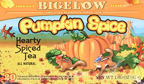 Bigelow Pumpkin Spice Tea, 20 Bags (Pack of 3)