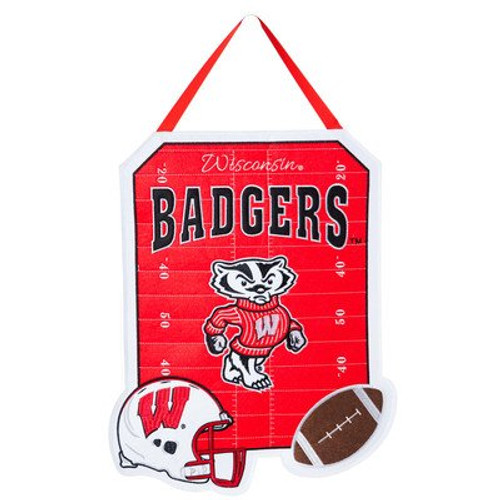 Team Sports America Wisconsin-Madison Badgers Outdoor Safe Felt Door Decor Team Sports America Wisconsin-Madison Badgers Outdoor Safe Felt Door Decor