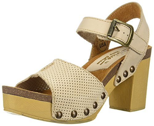 Sbicca Women s Tonto Heeled Sandal  Beige  7 M US