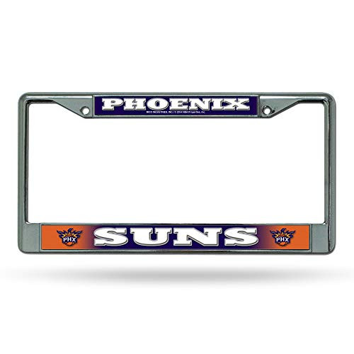 NBA Rico Industries Easy View Chrome License Plate Frame  Phoenix Suns
