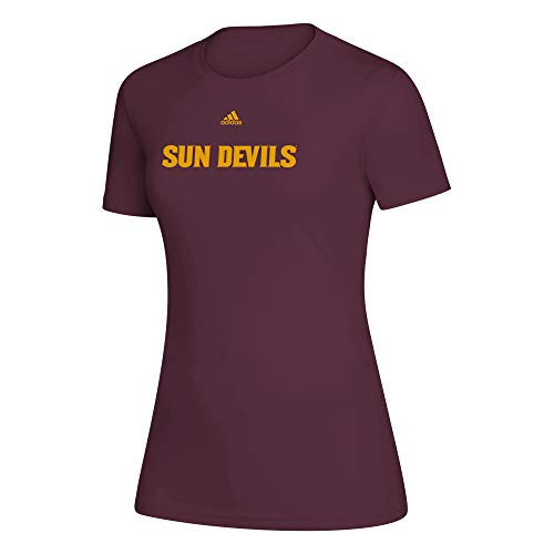 NCAA Arizona State Sun Devils Women s Creator Short Sleeve Tee  Maroon  X-Large