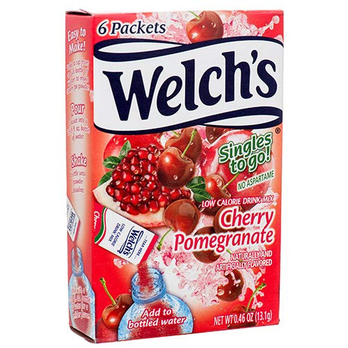 New 367157 Welch s Cherry   Pom Singles 6Ct  -Pack  Drink Mixes  and  Powders Cheap Wholesale Discount Bulk Beverages Drink Mixes  and  Powders