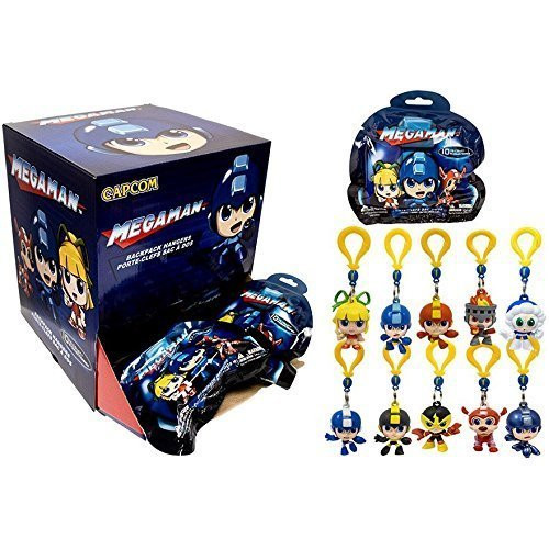 MegaMan Backpack Hangers Complete Set of 10 NEW CAPCOM