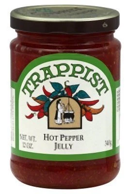 Trappist Hot Pepper Jelly - All Natural 12 oz.